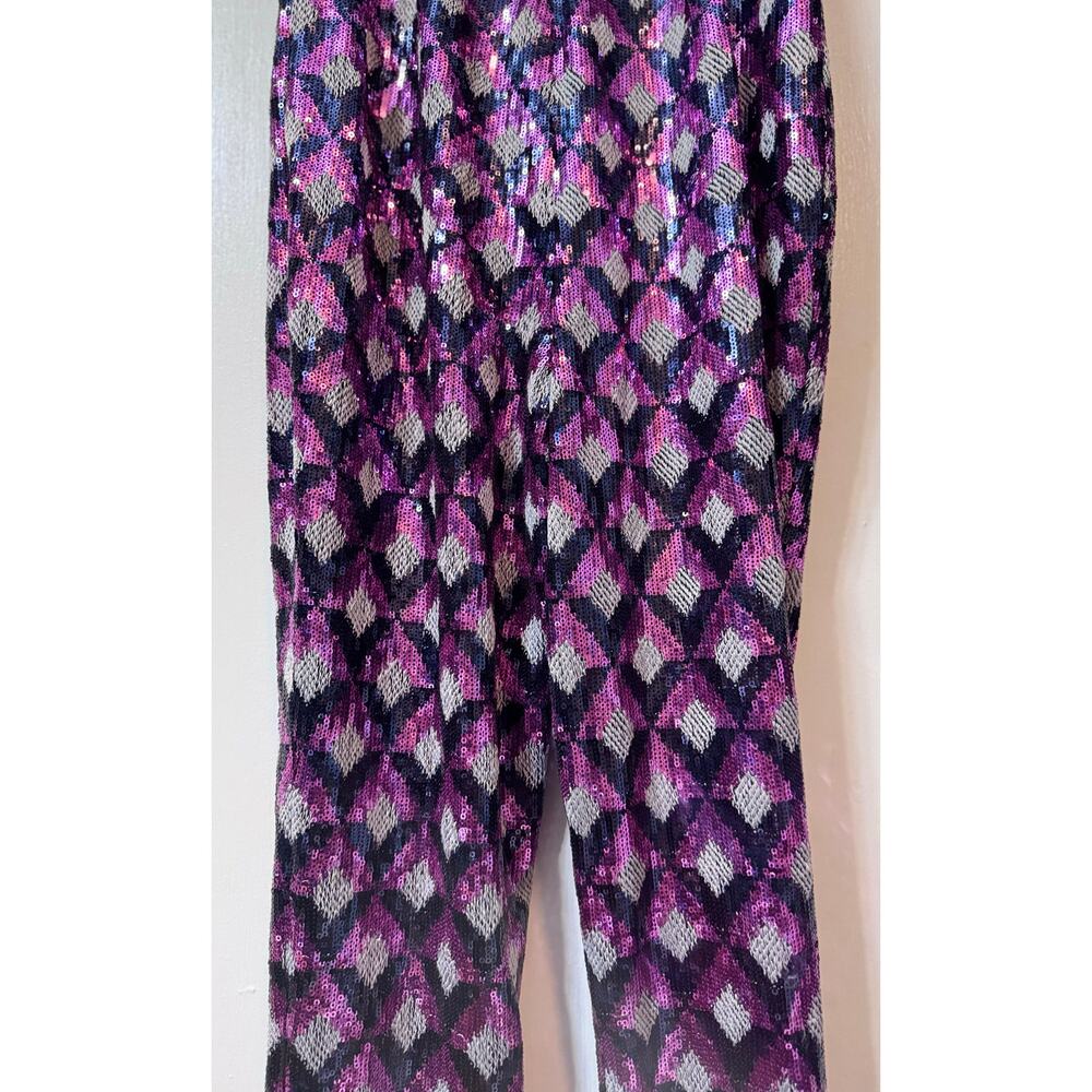 Ramy Brook Ramona Geometric Sequined Jumpsuit Size XS-S - Picture 8 of 13